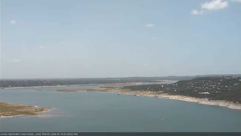 Lake Travis webcam, July 16, 2024 1:45 PM CT