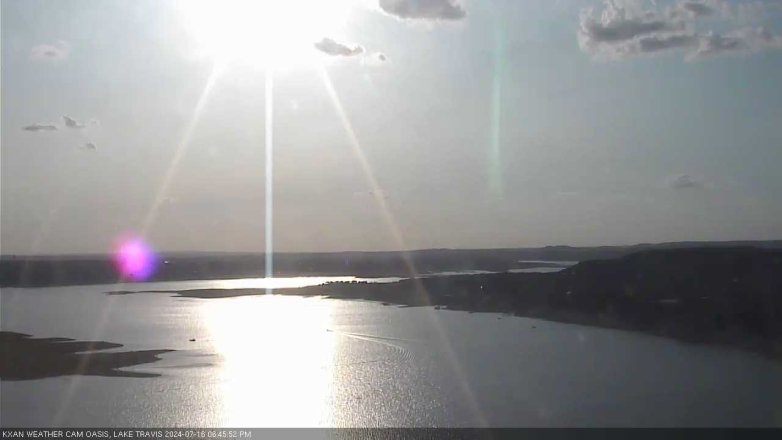 Lake Travis webcam, July 16, 2024 6:45 PM CT