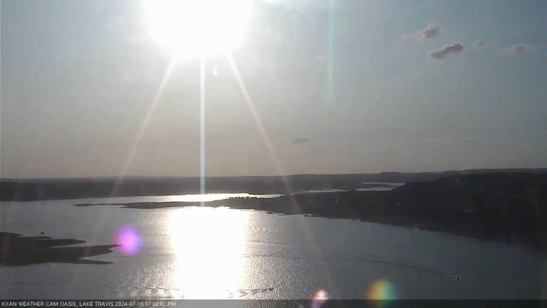 Lake Travis webcam, July 16, 2024 7:00 PM CT