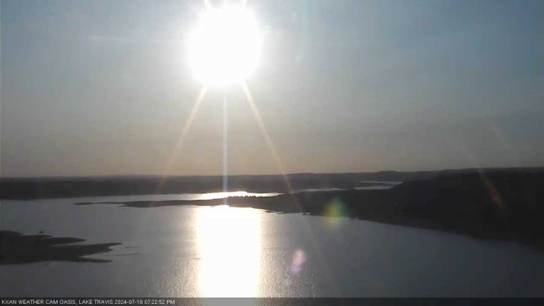 Lake Travis webcam, July 16, 2024 7:25 PM CT
