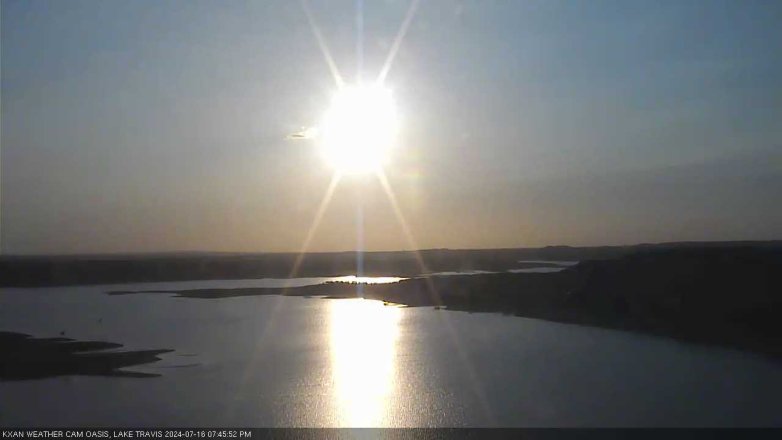 Lake Travis webcam, July 16, 2024 7:45 PM CT