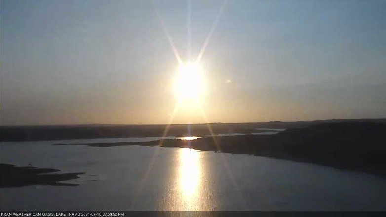 Lake Travis webcam, July 16, 2024 8:00 PM CT