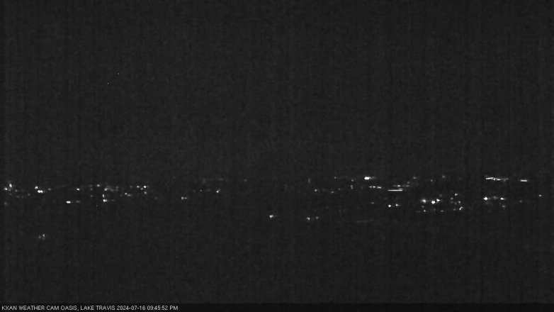 Lake Travis webcam, July 16, 2024 9:45 PM CT