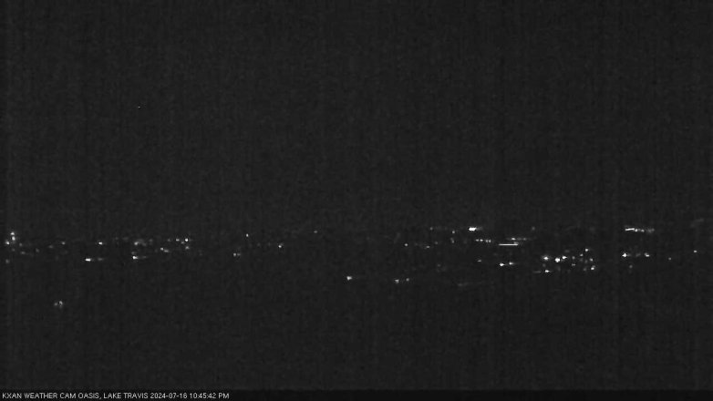 Lake Travis webcam, July 16, 2024 10:45 PM CT