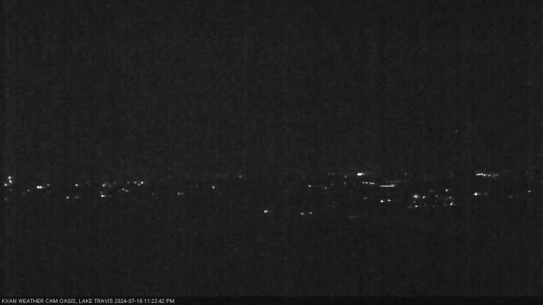 Lake Travis webcam, July 16, 2024 11:25 PM CT