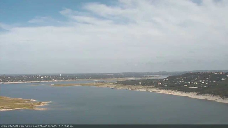Lake Travis webcam, July 17, 2024 10:25 AM CT