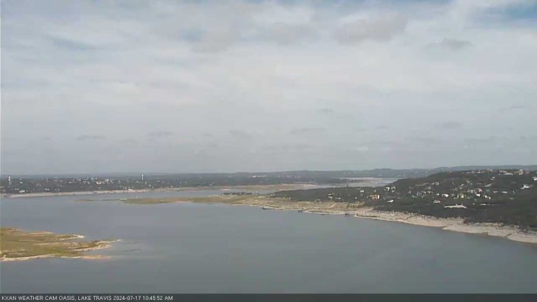 Lake Travis webcam, July 17, 2024 10:45 AM CT