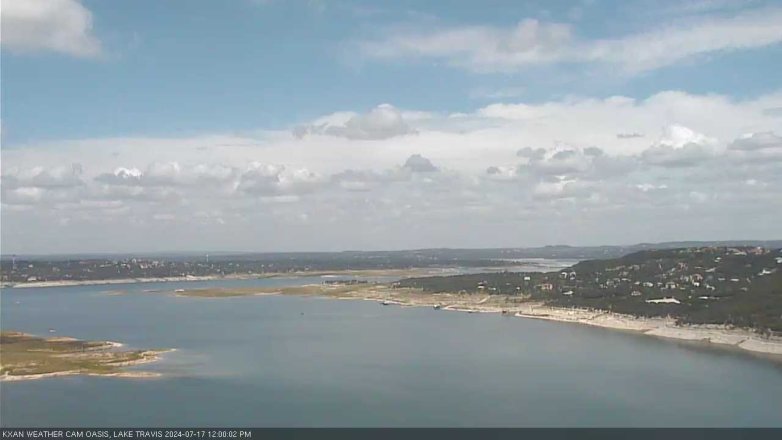 Lake Travis webcam, July 17, 2024 12:00 PM CT