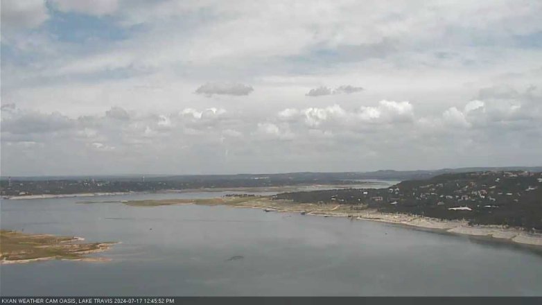 Lake Travis webcam, July 17, 2024 12:45 PM CT