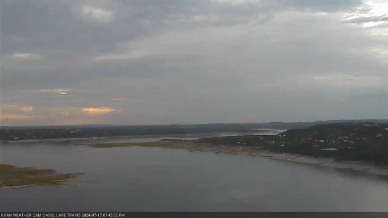 Lake Travis webcam, July 17, 2024 7:45 PM CT