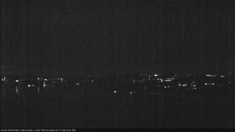 Lake Travis webcam, July 17, 2024 9:25 PM CT