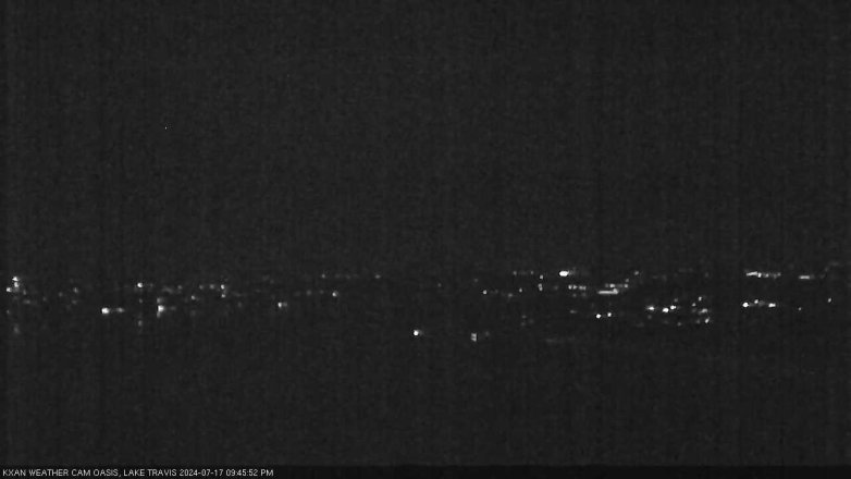 Lake Travis webcam, July 17, 2024 9:45 PM CT