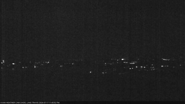Lake Travis webcam, July 17, 2024 11:45 PM CT