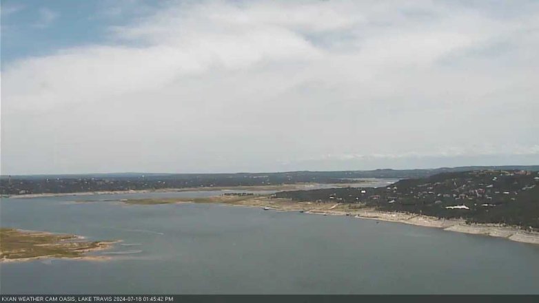 Lake Travis webcam, July 18, 2024 1:45 PM CT