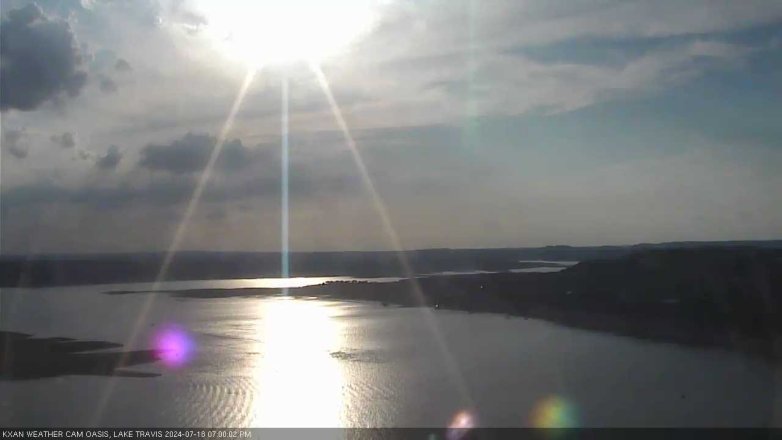Lake Travis webcam, July 18, 2024 7:00 PM CT