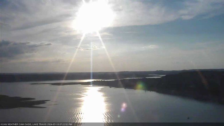 Lake Travis webcam, July 18, 2024 7:25 PM CT