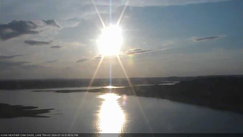Lake Travis webcam, July 18, 2024 7:45 PM CT