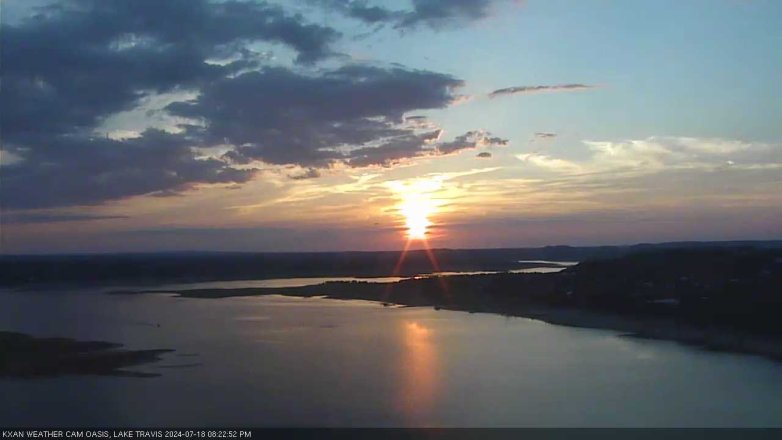 Lake Travis webcam, July 18, 2024 8:25 PM CT