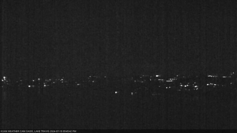 Lake Travis webcam, July 18, 2024 9:45 PM CT
