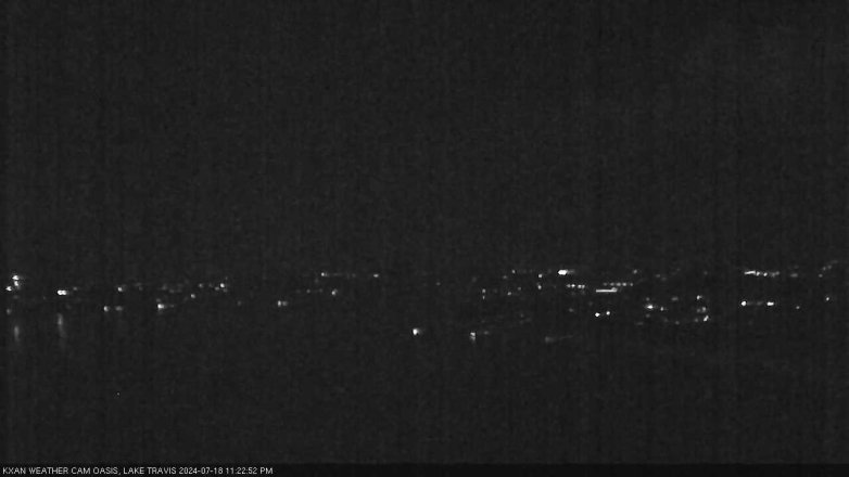 Lake Travis webcam, July 18, 2024 11:25 PM CT