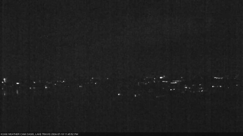 Lake Travis webcam, July 18, 2024 11:45 PM CT