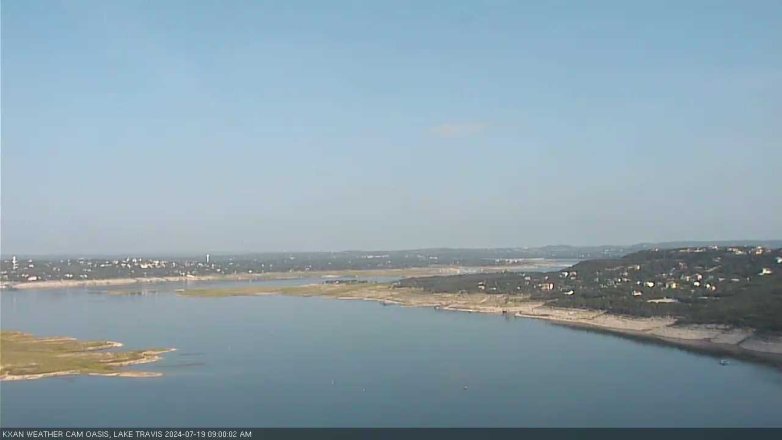 Lake Travis webcam, July 19, 2024 9:00 AM CT
