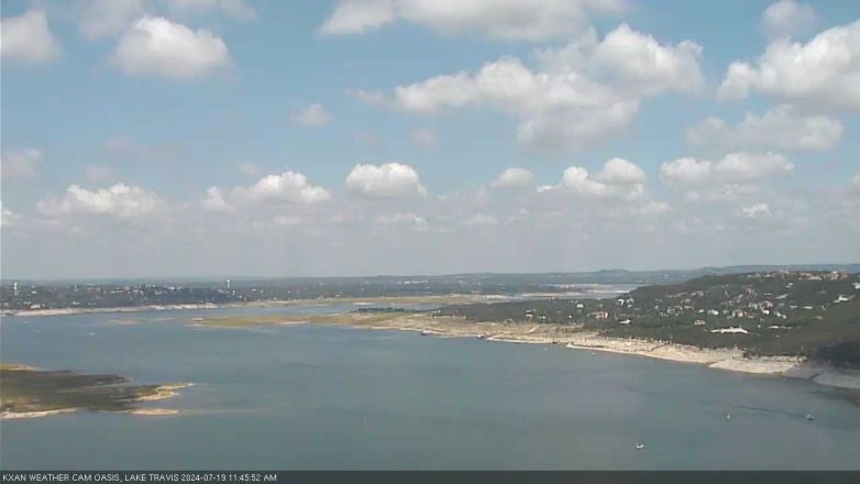 Lake Travis webcam, July 19, 2024 11:45 AM CT