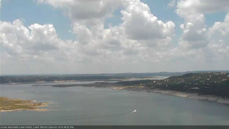 Lake Travis webcam, July 19, 2024 1:45 PM CT