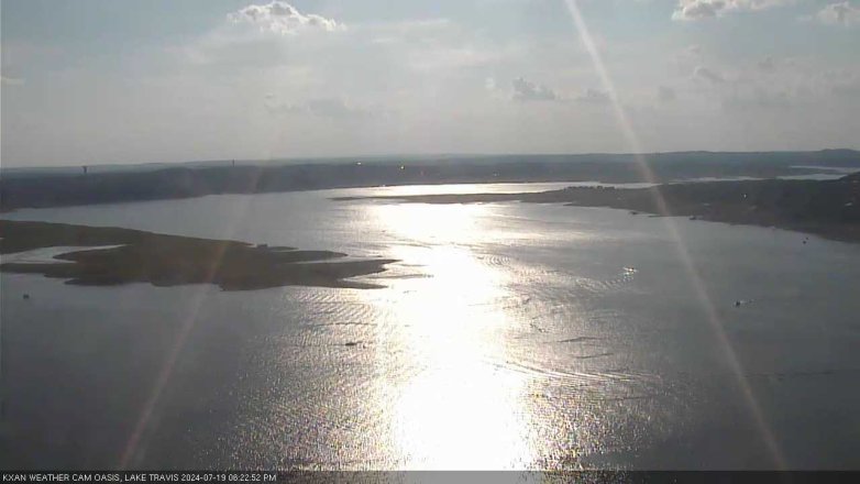 Lake Travis webcam, July 19, 2024 6:25 PM CT