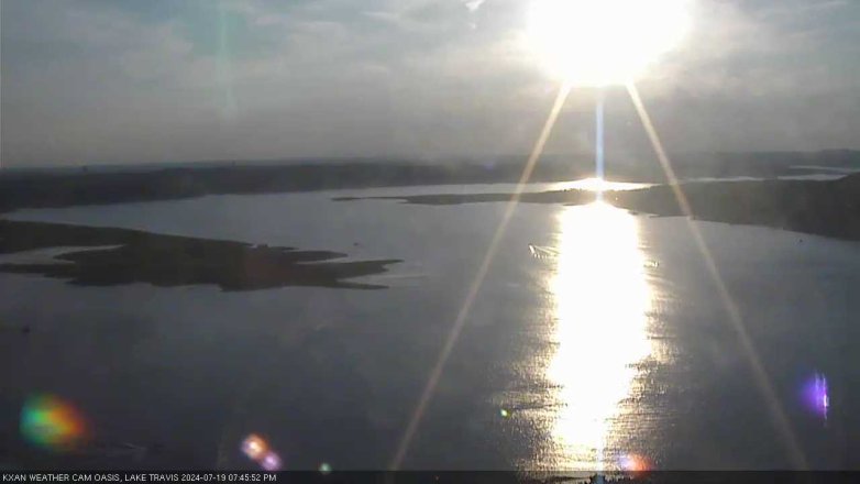 Lake Travis webcam, July 19, 2024 7:45 PM CT