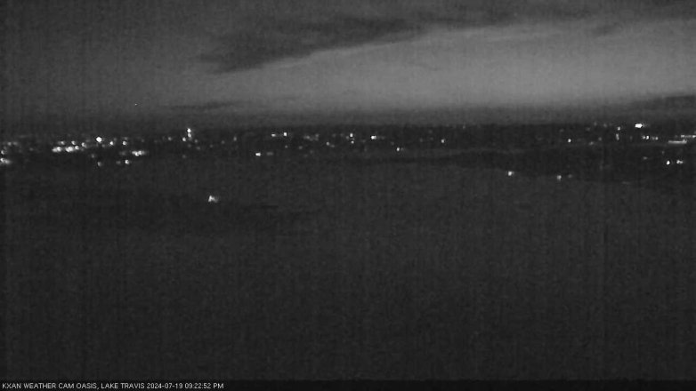 Lake Travis webcam, July 19, 2024 9:25 PM CT