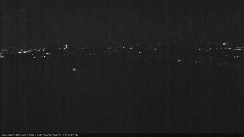 Lake Travis webcam, July 19, 2024 11:45 PM CT
