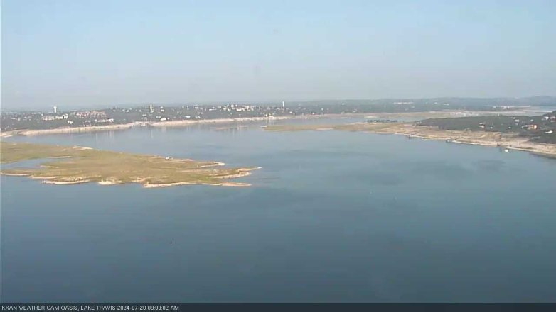 Lake Travis webcam, July 20, 2024 9:00 AM CT