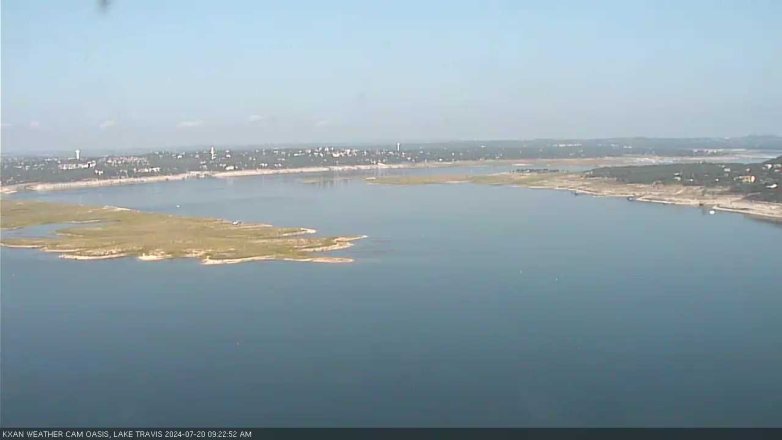 Lake Travis webcam, July 20, 2024 9:25 AM CT