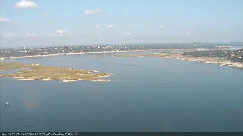 Lake Travis webcam, July 20, 2024 9:45 AM CT