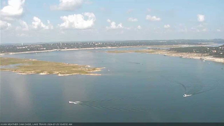 Lake Travis webcam, July 20, 2024 10:45 AM CT