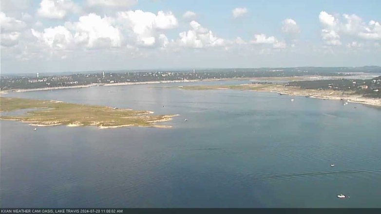 Lake Travis webcam, July 20, 2024 11:00 AM CT