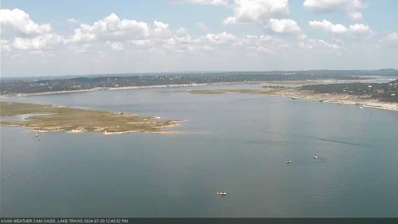 Lake Travis webcam, July 20, 2024 12:45 PM CT