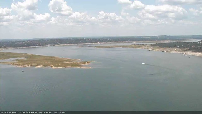 Lake Travis webcam, July 20, 2024 1:45 PM CT