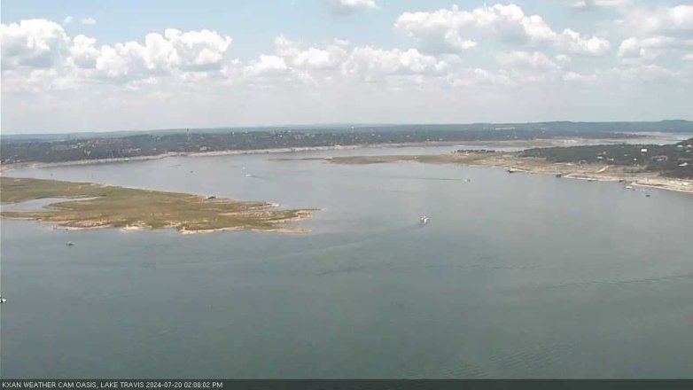Lake Travis webcam, July 20, 2024 2:00 PM CT