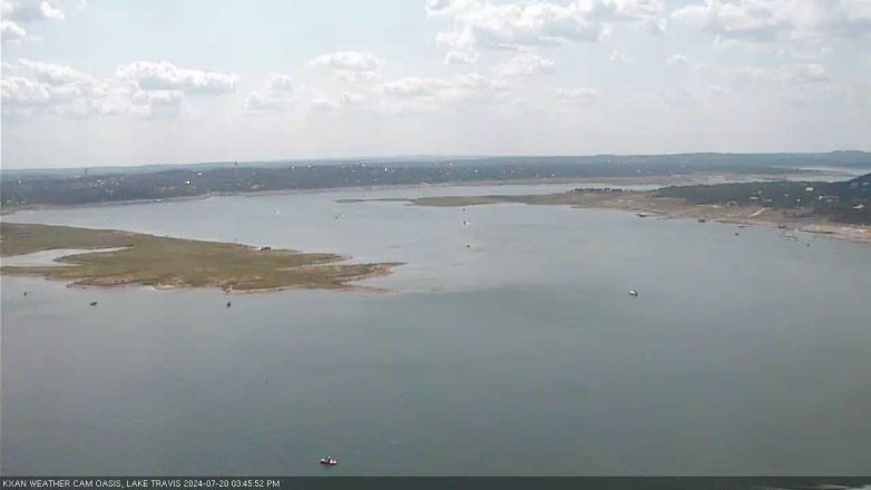 Lake Travis webcam, July 20, 2024 3:45 PM CT