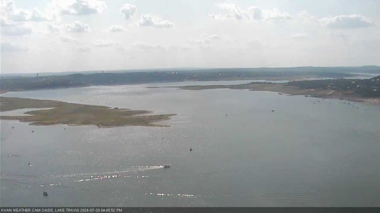 Lake Travis webcam, July 20, 2024 4:45 PM CT