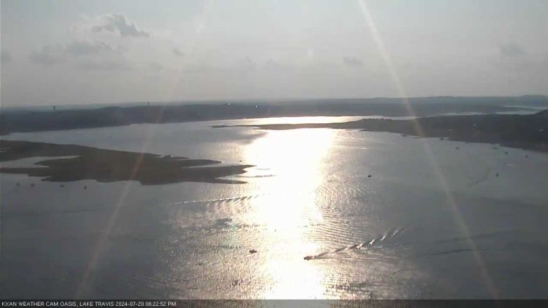 Lake Travis webcam, July 20, 2024 6:25 PM CT