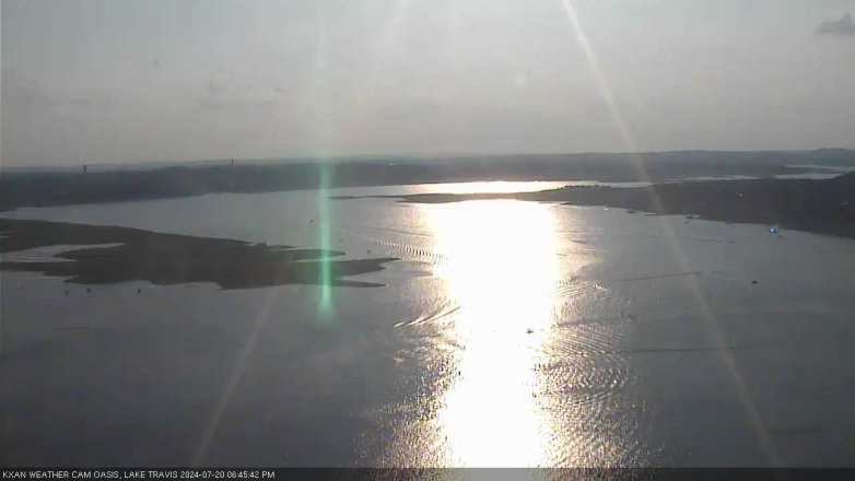 Lake Travis webcam, July 20, 2024 6:45 PM CT