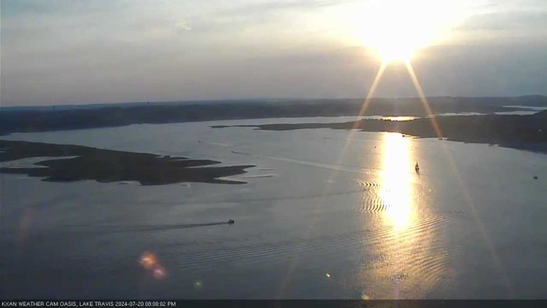 Lake Travis webcam, July 20, 2024 8:00 PM CT