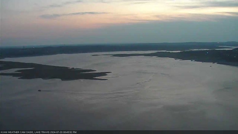 Lake Travis webcam, July 20, 2024 8:45 PM CT