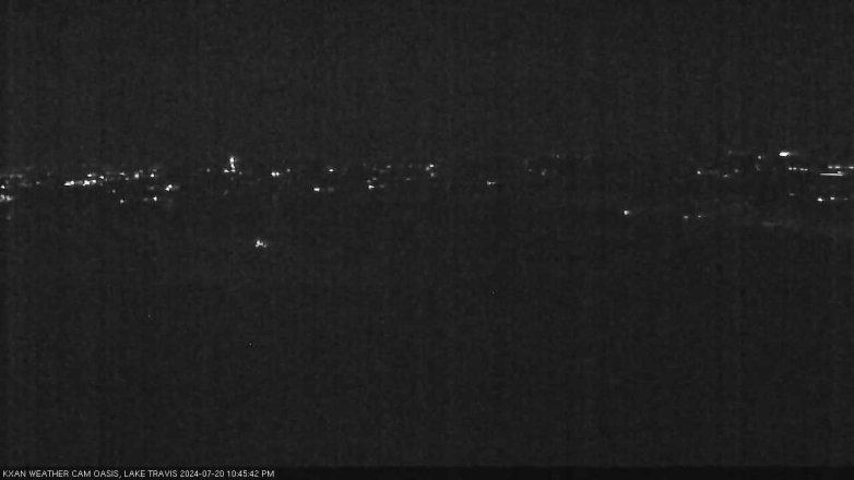 Lake Travis webcam, July 20, 2024 10:45 PM CT