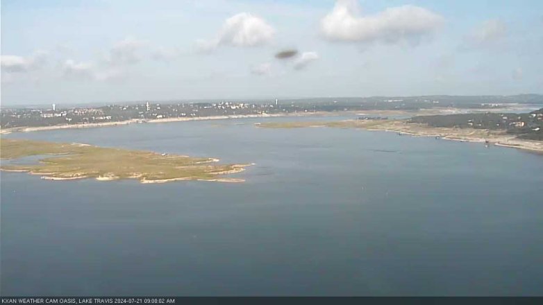 Lake Travis webcam, July 21, 2024 9:00 AM CT