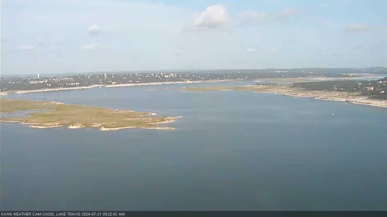 Lake Travis webcam, July 21, 2024 9:25 AM CT