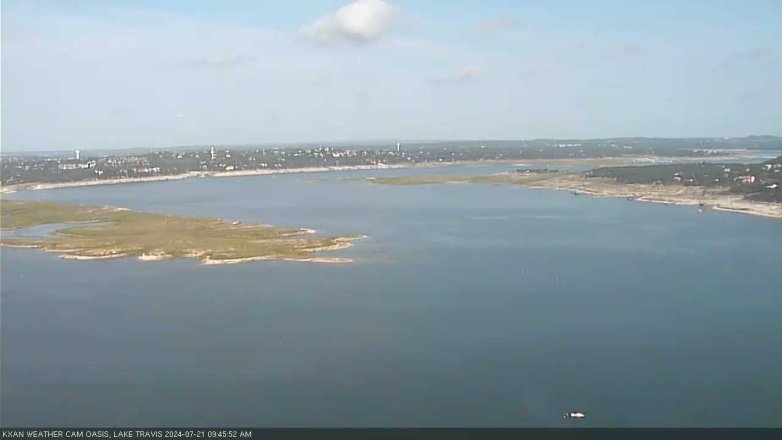 Lake Travis webcam, July 21, 2024 9:45 AM CT